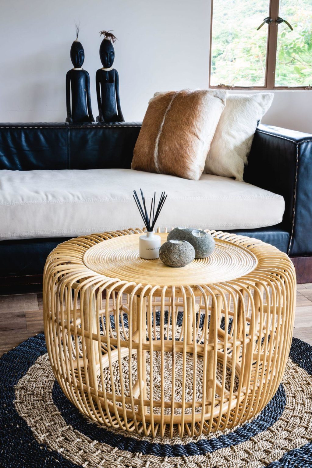 Rattan Round Coffee Table - HOGAR HOME